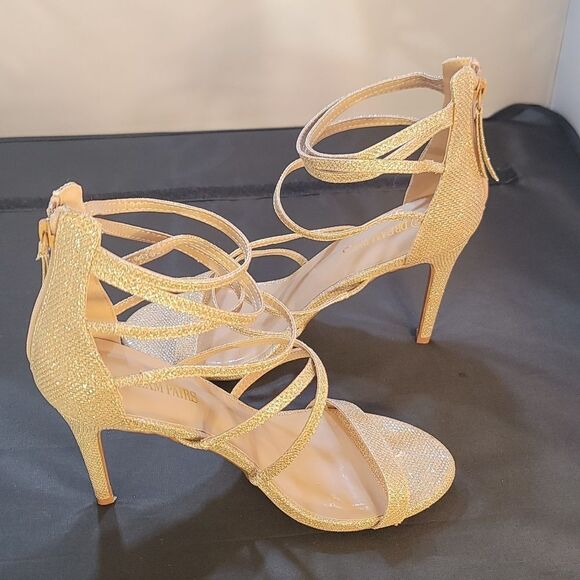 BRAND NEW DREAM PAIR OPEN-TOE  ANKLE STRAPPY BACK ZIPPER HIGH HEELED SANDALS - Picture 10 of 16